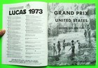 1973 Watkins Glen Us Grand Prix F-1 Program Revson Ickx Stewart Lauda Hill Xlnt 