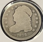 1836 Capped Bust Dime Jr1 - G - Crusty Toned Original Surfaces