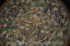 12 4  Old Chinese Dynasty Tang Sancai Pottery Phoenix Bird Entwined Flower Plate