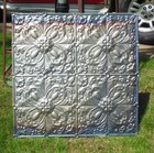 24x24 Antique Victorian Nouveau Ceiling Tin Tile Ancanthus Flowers Cottage Chic