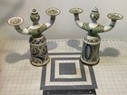 Two     Centerpiece Candelabra Women   ken Edwards   el Palomar   tonal    Mexico Pottery
