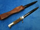 Original Ww2 German Luftwaffe Dress Bayonet And Scabbard With Frog Maker Herder