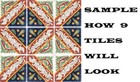 90 Mexican Tiles Talavera Ceramic Handmade Mexico  c003