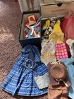 Vintage 1961 Barbie Mattel Double Doll Case W Clothes accessories 