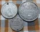 3 Chile 50  Silver Coins  1925  Peso  1880 20-centavos  1892 Decimo  Culls
