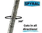 Spyral Diamond Rod Hacksaw Blade  2 Pcs 