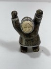Inuit Soapstone Boy Hand Carved Sculpture Vintage Alaska 6   