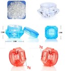 3g 5g Portable Mini Plastic Diamond Shape Cosmetic Sample Jars For Lotion Creams