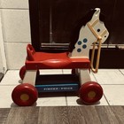 Vintage Fisher Price Ride On Whinny Horse  1976 - Made In Usa