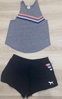 Nwt 2-pc Set Pink By Victoria s Secret Tank Top Size Xs   Shorts Size M