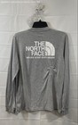 The North Face Women s L s Throwback Tee Gray Logo Nwt Size M