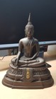 Thai Buddha Chinnarat Statue-solid Brass With Royal Emblem  Original 1965 Style