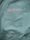 Vintage Boy Scout Venture Explorer Dark Green Short Sleeve Uniform Shirt  34