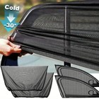4pcs Car Window Screen Mesh Cover Privacy Mosquito Bugs Net Sun Uv Protection Us
