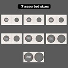 350pcs 2x2 Coin Holders Cardboard Flips 7 Sizes Collection Display Protectors