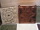 12 Tin Ceiling Tile Crafts Art Decor Display Decor  About 6  X 6    sharp Edges 