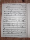 In The Middle Of The House By Bob Hilliard - Vintage Piano Sheet Music