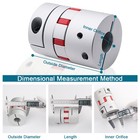 3mm 4mm 5mm 6mm 7mm 8mm Cnc Flexible Plum Coupling Shaft Coupler Connect D14 L22