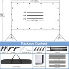 120 Inch Outdoor Projector Screen With Stand Foldable Projector Screen 16 9 Hd