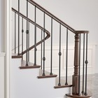 Wrought Iron Hollow Balusters - Deck Spindles Stair Railing Indoor stair Single