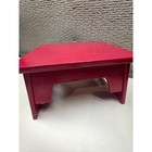 Circo Red Wooden Step Stool Kids Car Cutout Bathroom Bedroom Playroom Furniture