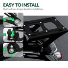 Black King Pack Trunk   Rack For Harley Davidson Touring Street Road Glide 14-25