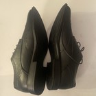 Alpine Swiss Zurich Mens Sz 12 Black Wing Tip Dress Shoes Lace Up Oxfords  