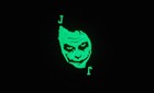 Heath Ledger Joker Morale Patch Hook   Loop W  Backing Cover Glow In The Dark