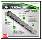 T50 Stainless Steel Staples 1 2 Marine  T 50 Type 1 2  In Leg  3 8  Crown 500pc