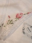 Vintage Lot Of 9 Embroidered Floral Lace Edge Handkerchiefs Cotton  White Multi