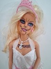 Steve Aoki Custom Art Barbie Doll  Bride Drawn On By Steve  Zombie  Unique 1 1