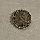 Great Britain 3 Pence 1934 Threepence Silver  Coin - Free Shipping