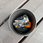 Titanium Pot 750ml Silver Gray Uncoated Lightweight Cooking Backpacking Wt 4 Oz