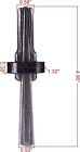 7pcs 9 16  Plug Wedge And Feather Shims Stone Splitter Rock Splitting Hand Tools