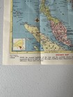Vintage Burma Thailand Indochina Malayan Specimen Map Gazetteer Index Foldable