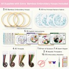 Beginner Embroidery Kit  4 Cat Designs  Needlepoint Craft Set