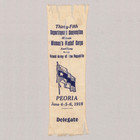 Civil War Gar     1918 35th Wrc Women s Relief Corps Convention     Delegate Ribbon