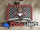 Rare Coors Light Florida Panthers Hockey Net Led 24   x16    Neon Beer Light Sign