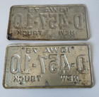 Rare 1975 Iowa New Truck Dealer  License Plate Plates Pair All Original