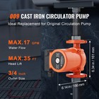 009-bf5-j Hot Water Circulation Pump 110v 180w 17 Gpm Recirculating Pump