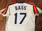 Kevin Bass 1984-85 Astros Game Used Worn Alamo Road Rainbow Shoulder Jersey Mlb