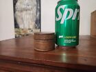 Vintage Small Decorative Two-inch Round Wooden Trinket Box