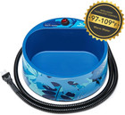 Heated Pet Water Bowl  Outdoor Thermal Dog Cat Bowl With 69 Inch Chew Resistant 