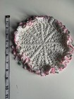 Lot Of 5 Pink Floral Vintage Crochet Doilies Assorted