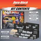 Dura-block Set 6pc - Flexible Eva Foam Wet Or Dry Autobody Sanding Blocks Kit Fo