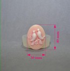 Doves Silicone Mold Cameo Resin Polymer Clay Sugarcraft Mold