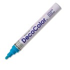 Decocolor  Paint Marker  Light Blue Ink  Broad Point  Opaque  Permanent  Gloss