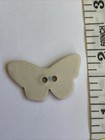 Vintage Ceramic Button Hand Painted Folk Art Collectable Butterfly 