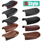 Universal Motorcycle Cafe Racer Seat Flat Hump Saddle For Honda Gb Suzuki Yamaha