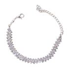 9ct Round Cut Lab Created Diamond Women s Tennis Anklet 14k White Gold Finish